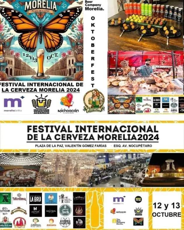 Festival internacional de la cerveza Morelia mezcla sabores tradicionales de la cocina  