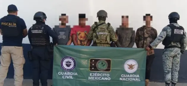 Asegurados cuatro presuntos integrantes de célula criminal, tres extranjeros: SSP 