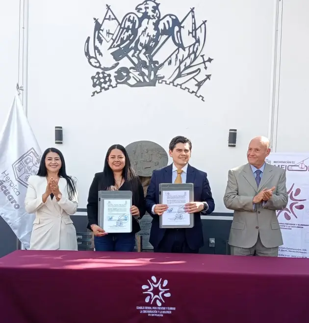 Consejo contra la Discriminación y Zitácuaro firman alianza por igualdad y derechos humanos 