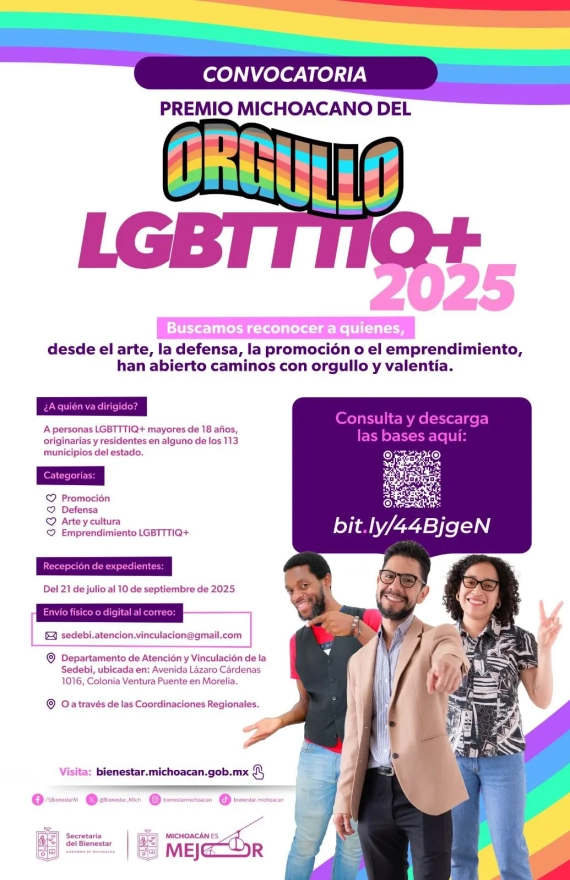 La Secretaría del Bienestar celebra la diversidad, lanza Premio del Orgullo LGBTTTIQ+ 