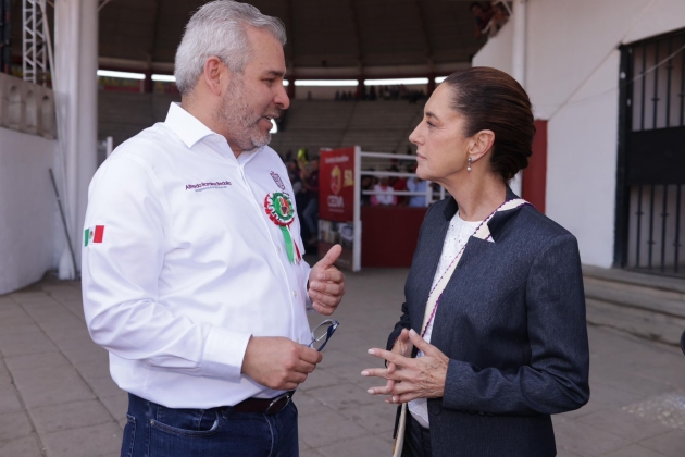 Ramírez Bedolla y Sheinbaum Pardo revisan próxima asignación de becas Gertrudis Bocanegra 