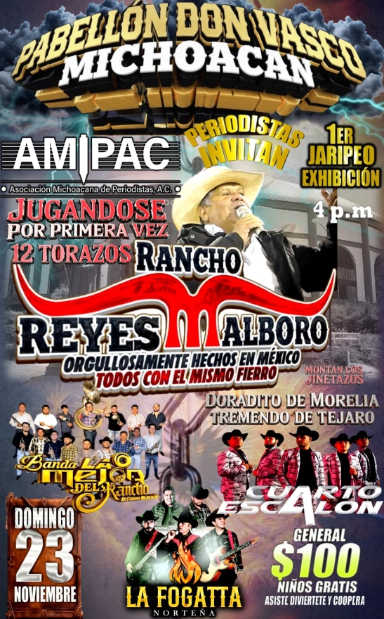 La Asociación Michoacana De Periodistas A.C. invita a Gran  Baile con Causa