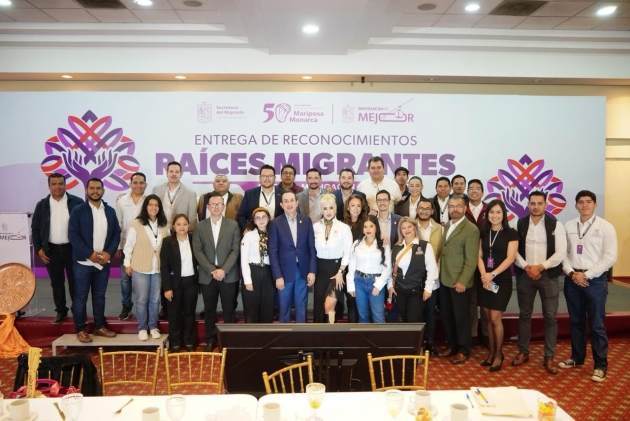 Reconocen labor de 10 migrantes michoacanos a favor de nuestros paisanos